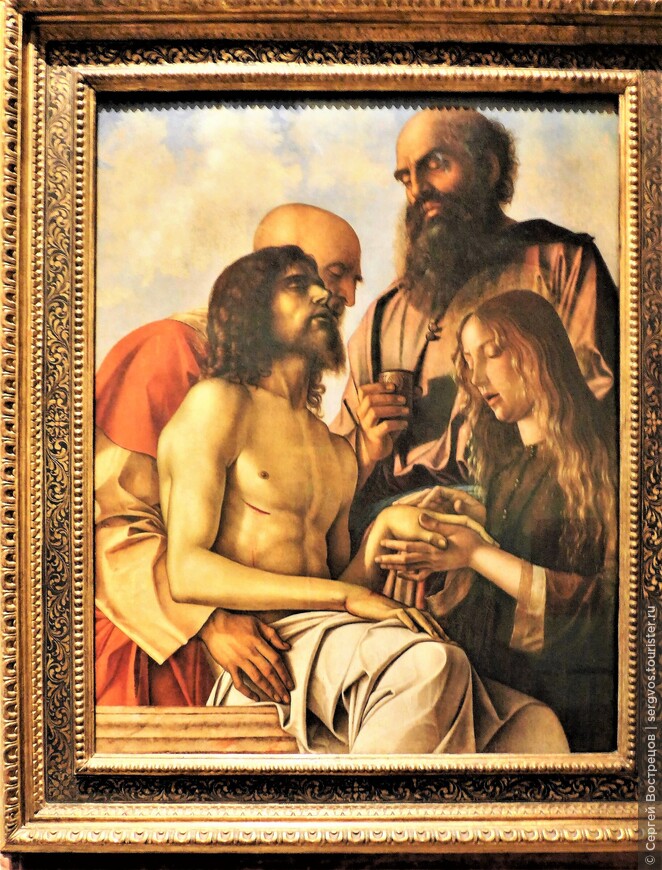 Джованни Беллини (1432-1516). Оплакивание Христа с Иосифом Аримафейским, Никодимом и Марией Магдалиной (1471-1474).