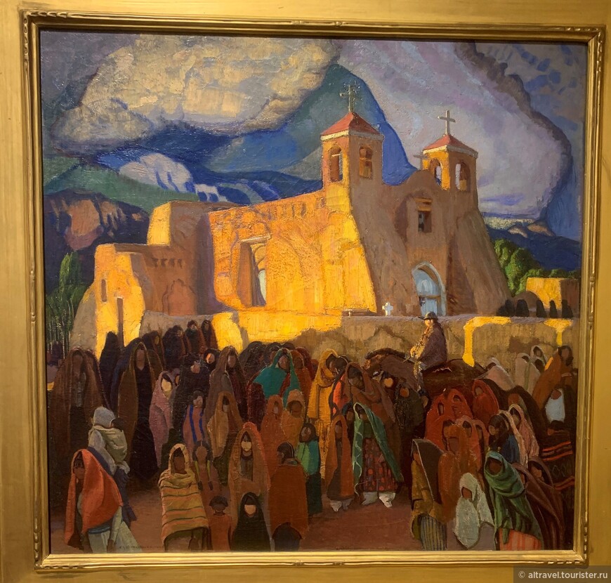 Фото 8. Церковь Франциска Ассизского на картине Э. Блуменштайна