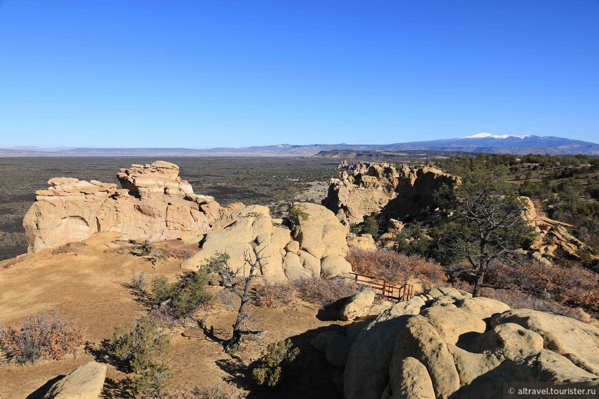 Фото 31. Панорамный вид на лавовое поле и гору Тэйлора
