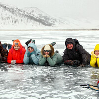 Наша первая групповая фотография на Байкале!