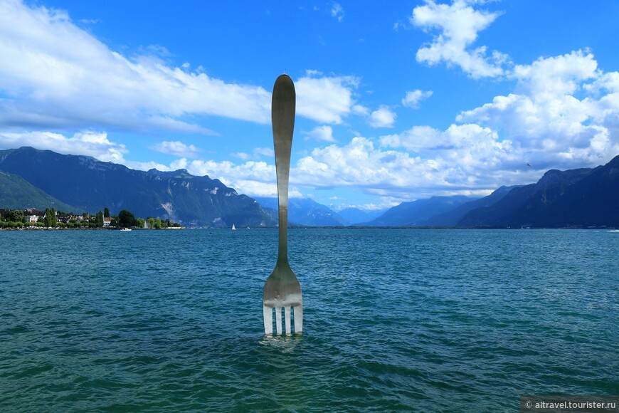 Фото 28. Вилка в Женевском озере