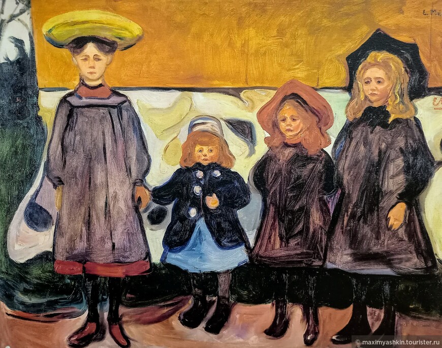 Четыре девочки в Осгордстранде, 1903 г.