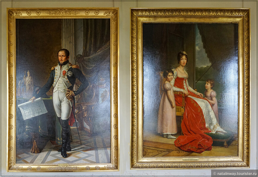 Справа- Жозеф Бонапарт (1768-1844), король Неаполя, позже король Испании. Слева - Дезире Клари, невеста Наполеона Бонапарта, позднее жена наполеоновского маршала