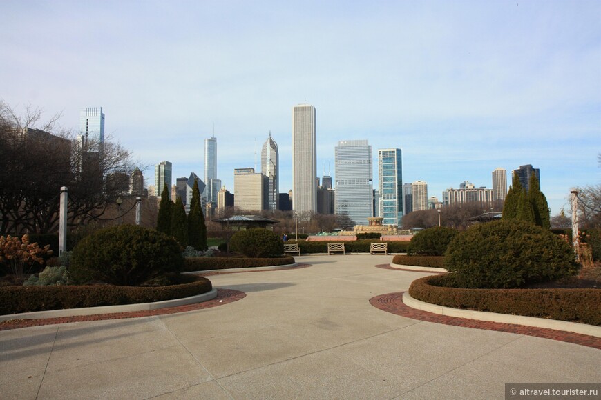 Вид на Чикаго из Парка Гранта