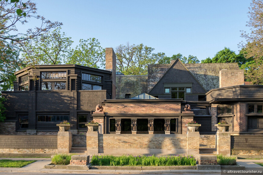 Дом и студия архитектора Райта в Оук Парке (Источник: chicago.curbed.com)