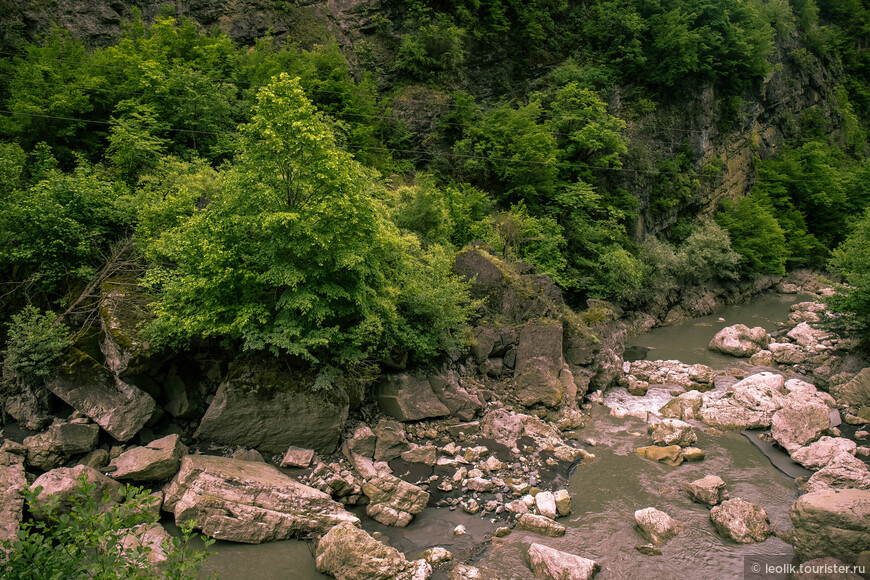 Каньон реки Ладжанури.