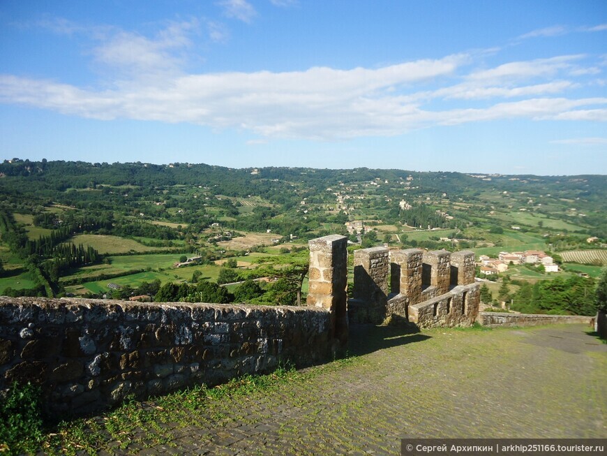 Крепость Альборнос в древнем Орвието в регионе Умбрия, Италия