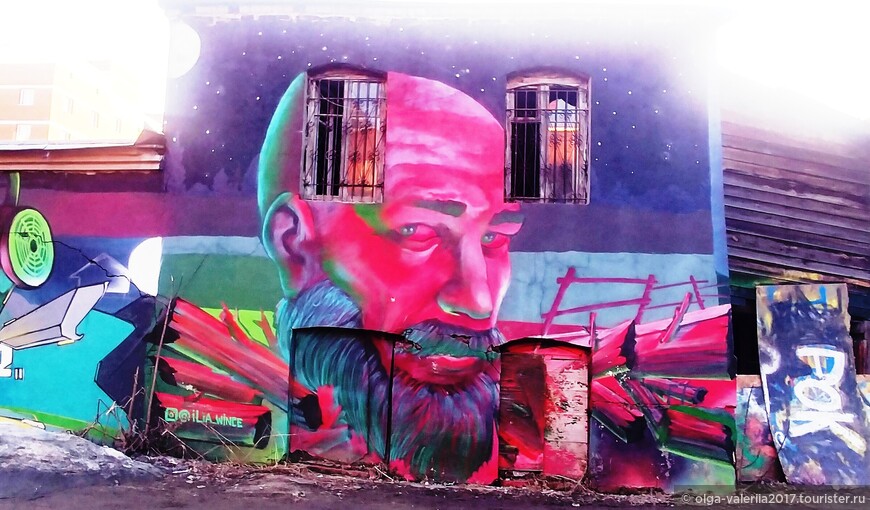 Галерея граффити в центре Томска