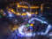Вечерняя подсветка колеса обозрения в Калининграде