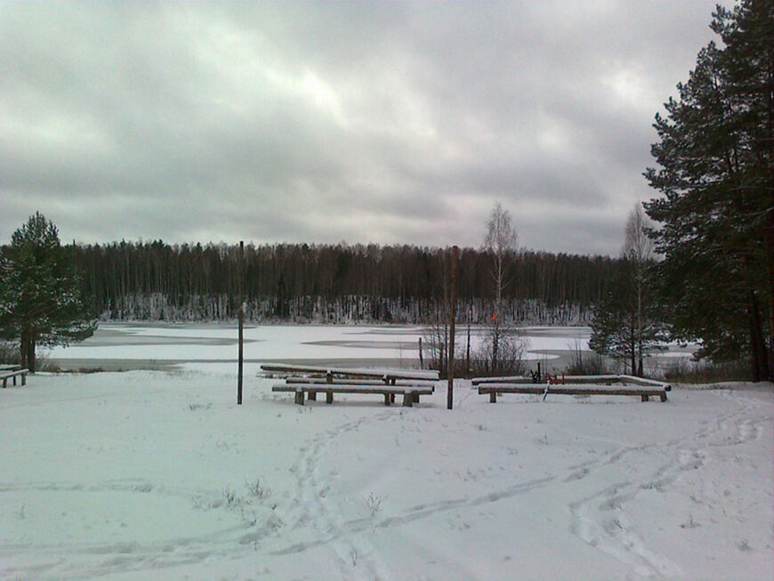 Озеро Сайвер зимой