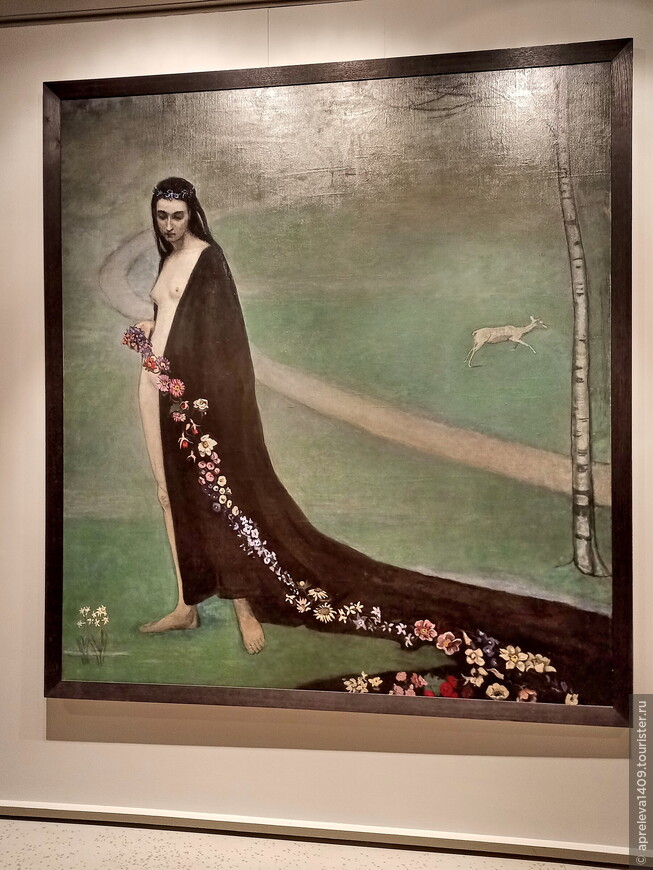 Ромен Брукс. Женщина с цветами. «Весна». 1912
