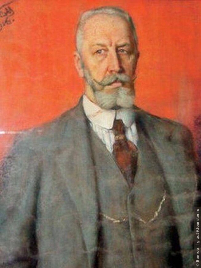 Портрет Петра Перцова,выполнен Сергеем Малютиным, 1916 год (Из Интернета)