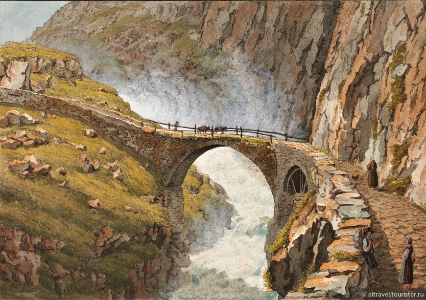Уильям Тёрнер. Чёртов мост, 1808 г. (интернет).