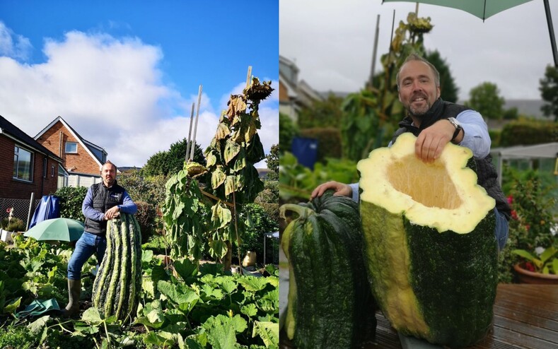 14 необычных фруктов и овощей—гигантов, которыми похвастались пользователи соцсетей: когда размеры урожая удивили самих фермеров