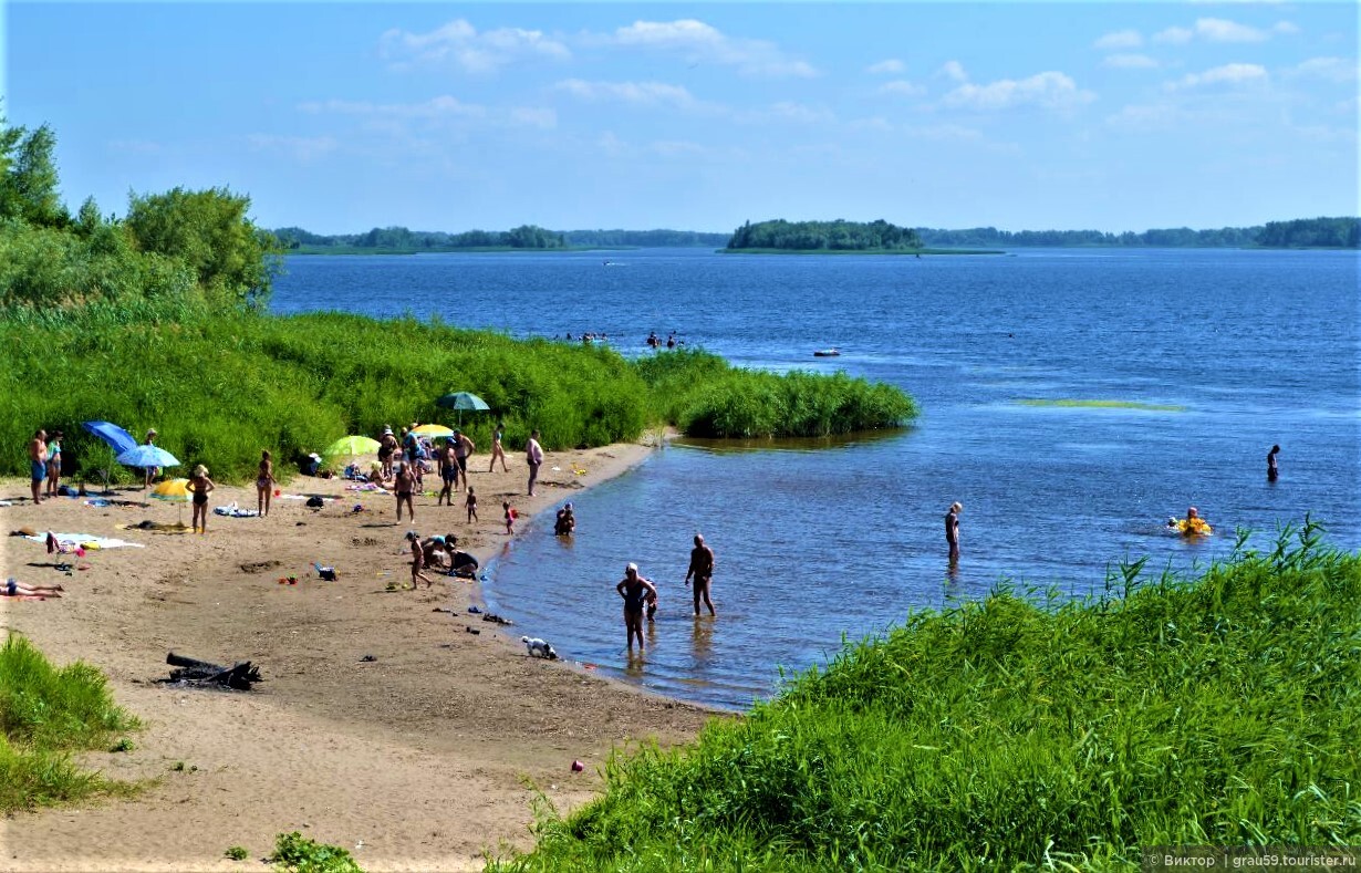 Пляж в селе