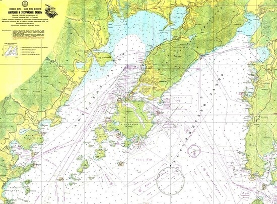 Карта Владивосток и острова архипелага императрицы Евгении