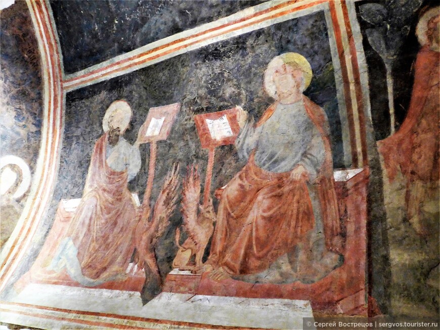 Св. Иоанн Евангелист и Св. Лука, около 1310 г. Мастер круга Липпо ди Бенивиени 