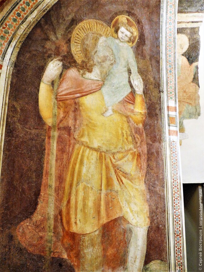 «Св. Христофор», 1335. Неизвестный мастер доминиканского портрета.