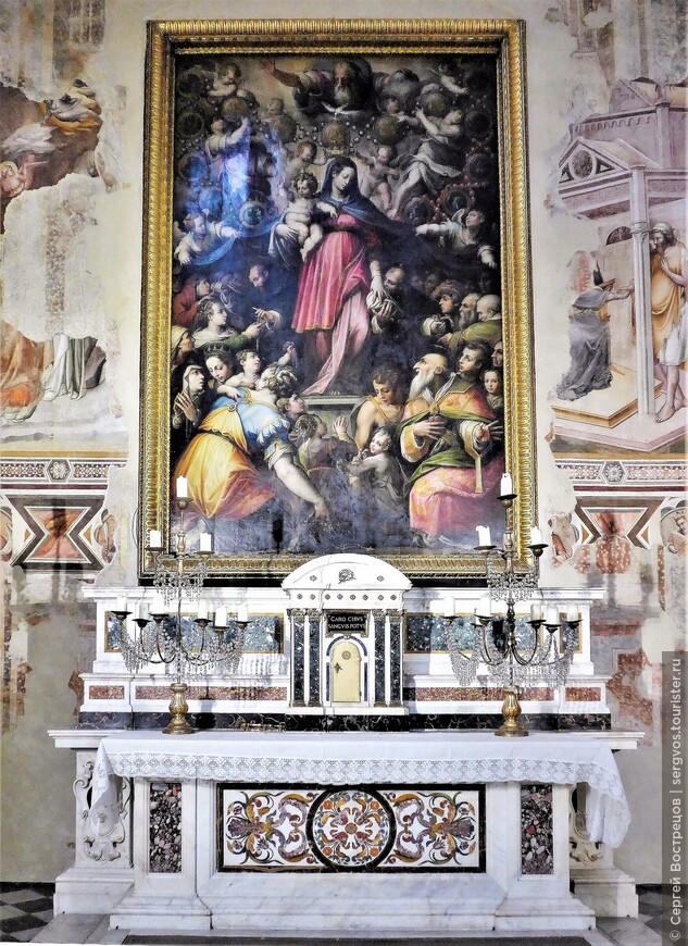 Джорджо Вазари. «Мадонна Розари», 1569. Капелла Филиппо Строцци в церкви Санта-Мария-Новелла.