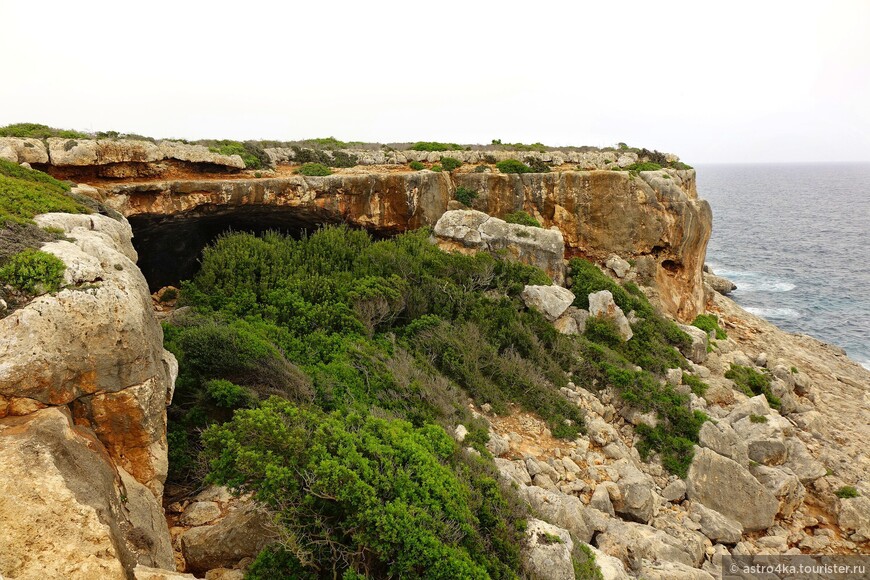 Это тоже не малая пещера, но отвесные высокие скалы не дают спуститься любопытным туристам, поэтому огромные дыры зарастают в забвении.
