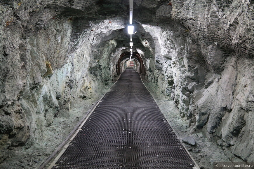 Туннель, ведущий к поезду.