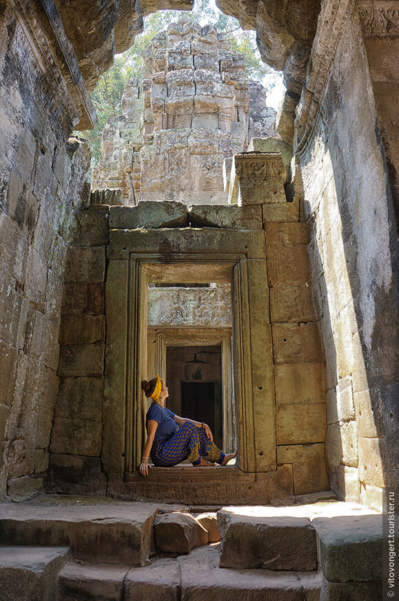 Ворота в один из крупнейших проектов Джаявармана VII — храм Преа Кхан, Ангкор, Камбоджа