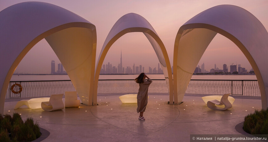 Панорама с набережной Dubai Creek Harbour