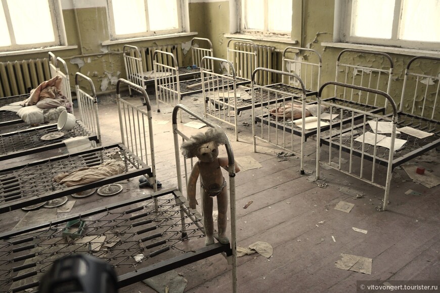 Заброшенный детский сад в селе Копачи, Чернобыльская зона отчуждения, Киевская область, Украина