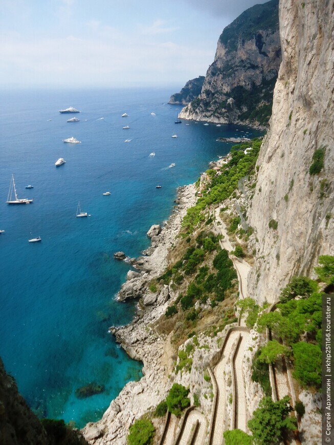 Живописная тропа Круппа на острове Капри (Италия)