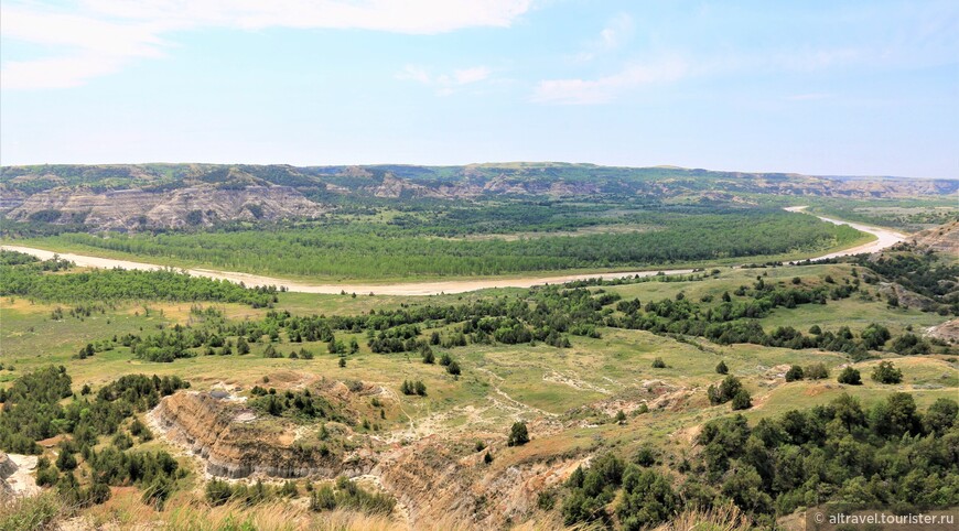 Знаменитый изгиб Малой Миссури – River Bend.