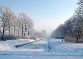 Бывает и зима в Голландии.. бело и снежно!
