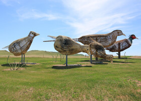 Композиция Фазаны в степи (Pheasants  the Prairie, 1996)