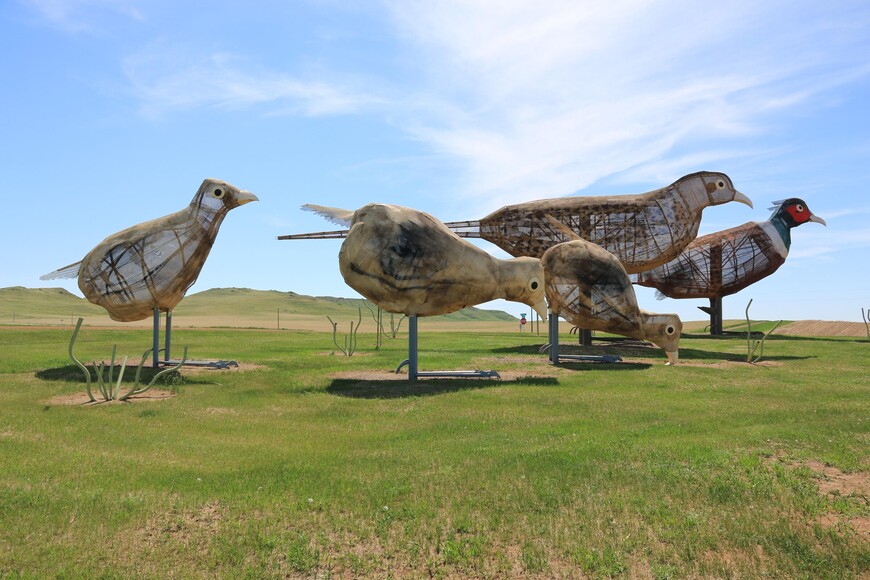 Композиция Фазаны в степи (Pheasants  the Prairie, 1996)