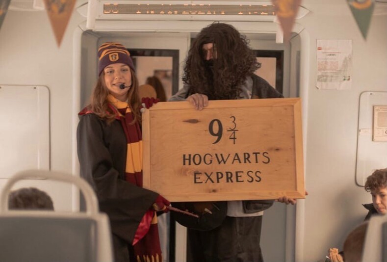 В Башкирии запустили «Хогвартс-экспресс» с персонажами из фильмов о Гарри Поттере