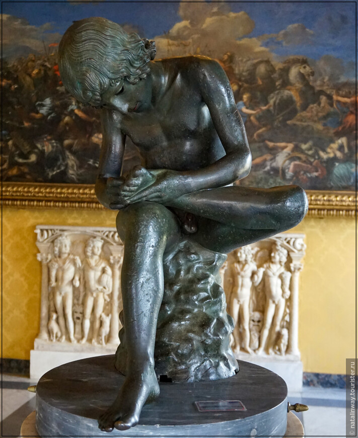 «Мальчик, вынимающий занозу» (Cosiddetto Spinario). Римская бронзовая скульптура середины I в. до н. э.