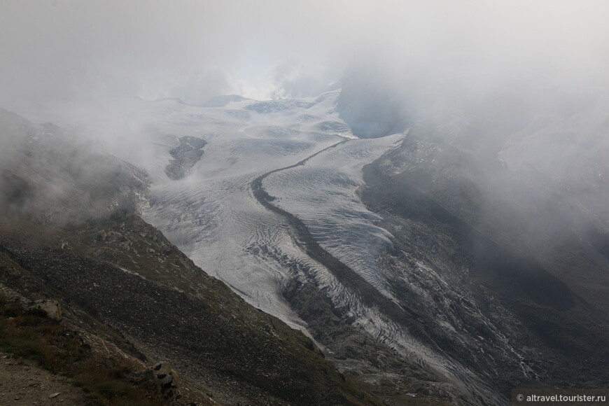 Ледник в тумане:)