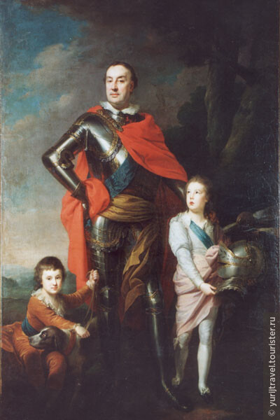 Франциск Ксаверий Браницкийi (1730-1819) и его сыновья - Александр (1780-1798) и  Владислав (1783–1843).