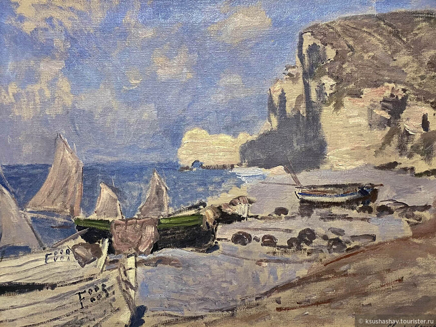 Bateaux de pêche, Etretat — Claude Monet — Musée E.Boudin, Honfleur, France