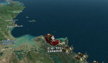 Санта-Клаус отправился в кругосветное рождественское путешествие 