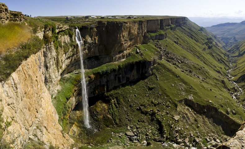Водопад Итляр в каньоне Цолотль