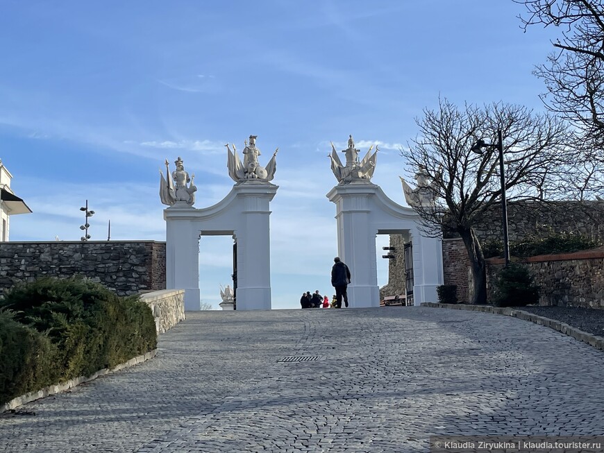 Входные ворота к почетному двору дворца.