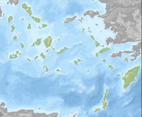 Южная часть Эгейского моря с островами Санторини и Крит. Из Интернета.
