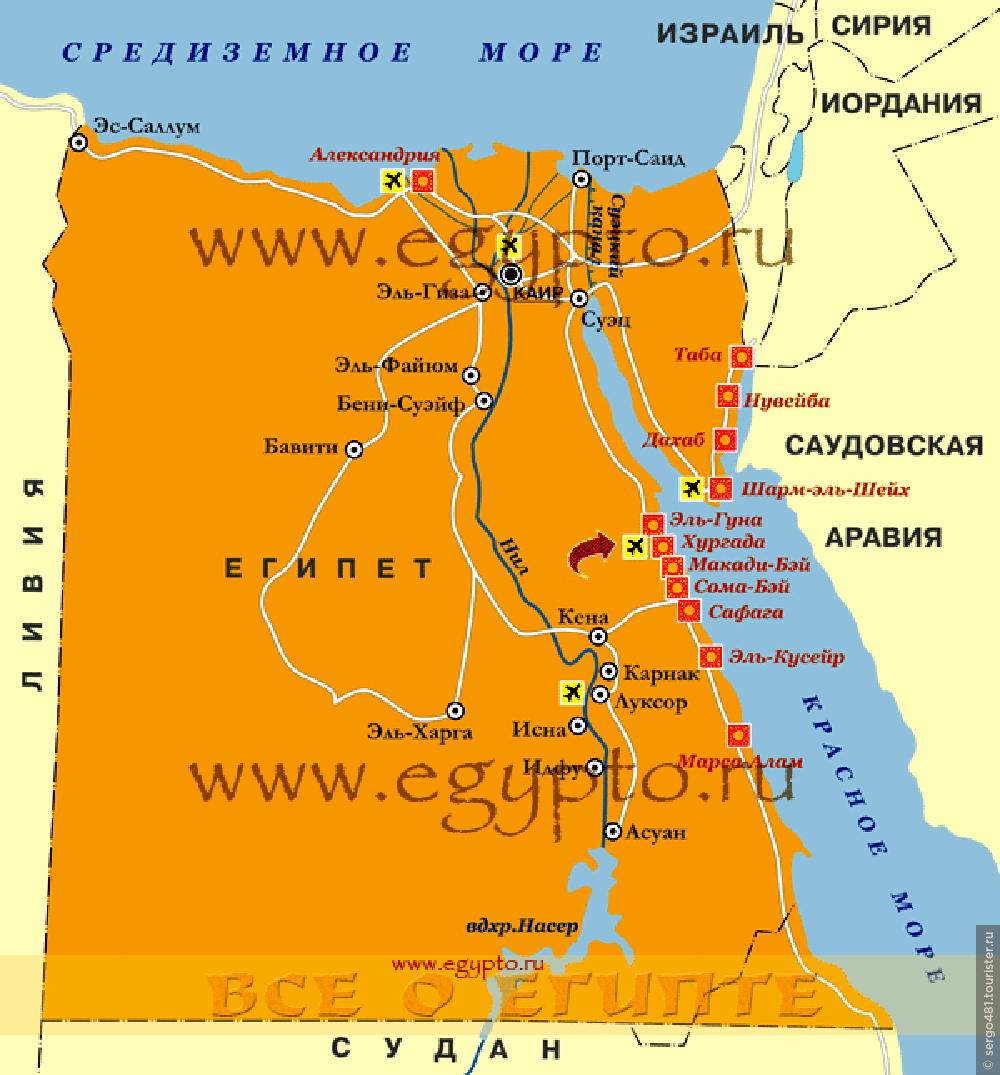 Карта египта шарм эль шейх на русском шарм эль шейх