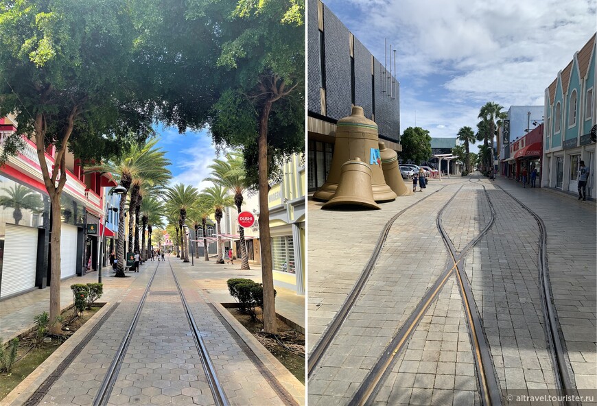 В 2013 году в Ораньестаде открылась линия ретро-трамвая. Из пассажирского порта трамвай бесплатно доставляет туристов на главную торговую улицу города. 