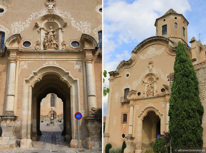 Барочный портал 18-го века. Проход в наружную часть монастыря.