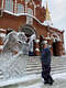 Ледовые ангелы — хрупкая красота на территории Михайловского собора в Ижевске