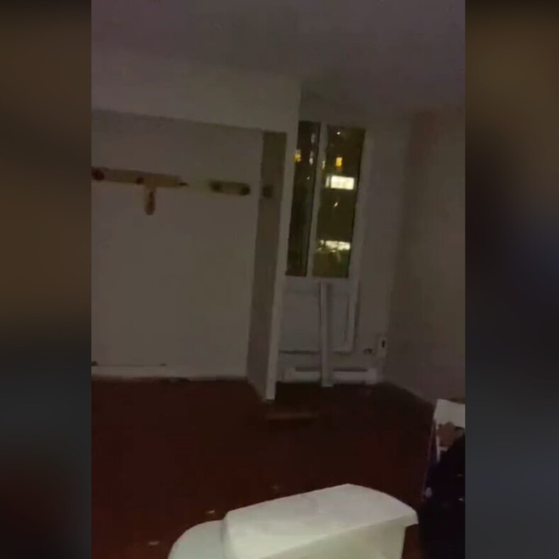 Видео: девушка обнаружила за зеркалом в ванной вход в тайную комнату и не побоялась забраться туда