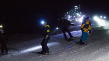 Сотни горнолыжников спустятся с горы Белой в полной темноте 