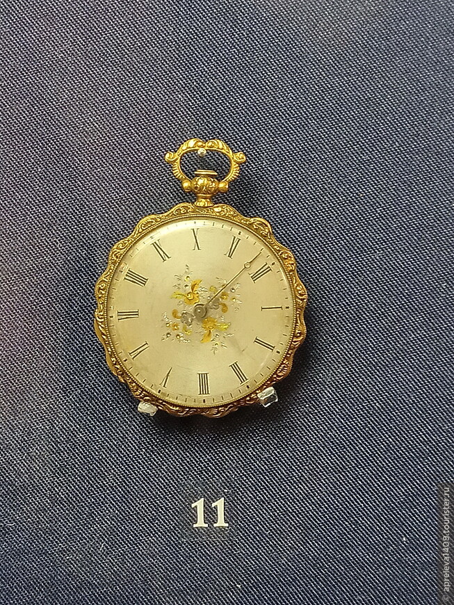 Часы карманные дамские. Западная Европа, 19 век, золото, серебро, медь, стекло, резьба