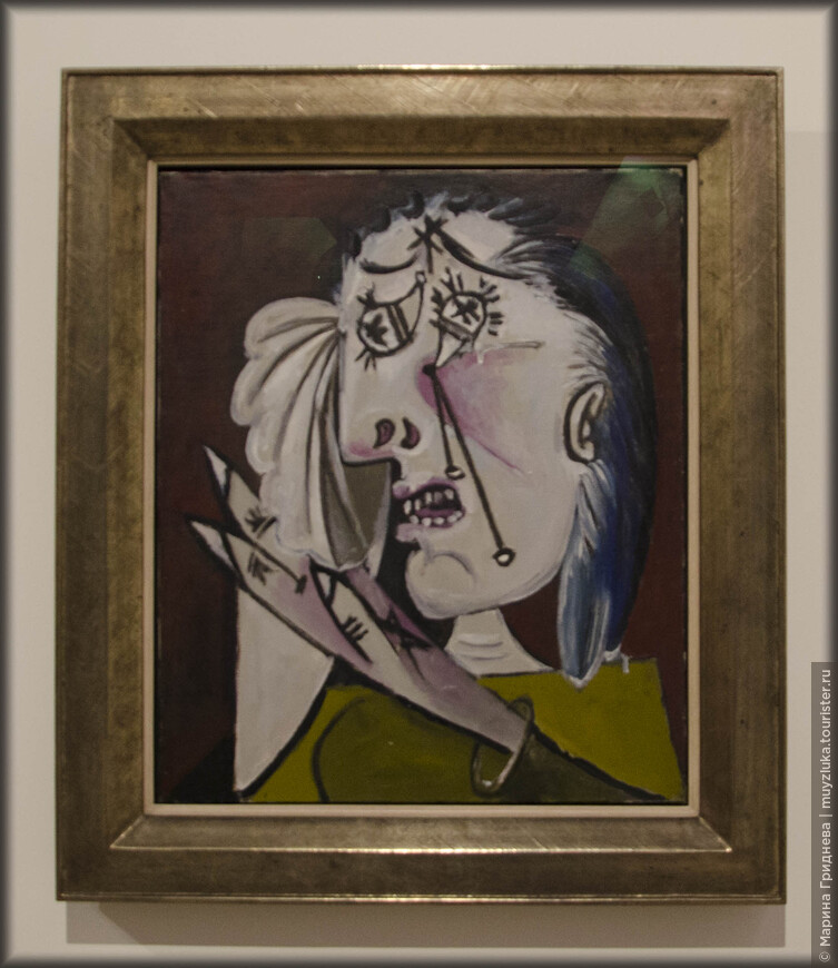 Плачущая женщина  1937 г. Картина из коллекции Fondation Beyeler